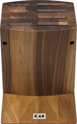 Image de KAI DM-0810 Bloc à couteaux 'Shun', bois de noyer, pour 8 couteaux, non équipé, démontable (1 pièce)