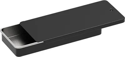 Produktbild von 1/3-teilige Metall-Aufbewahrungsbox, glatte Kanten, gratfrei, kompaktes Design, tragbar, mehrzweck, rechteckig, leer, Mini-Metall-Blechdose