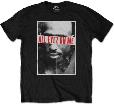 Produktbild von Tupac - alle Eyez Uni großes T-Shirt - schwarz