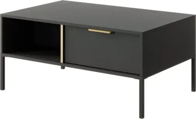 Produktbild von Robuster Couchtisch LARYSA, Moderner Wohnzimmertisch mit Stauraum, Ideal für Wohnzimmer und Lounge