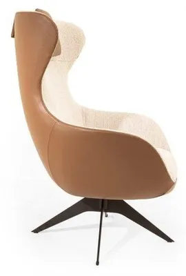 Produktbild von r gepolsterter Sessel in Beige für das Wohnzimmer Perfekte