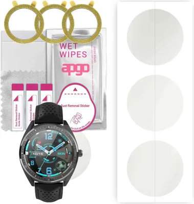 Produktbild von apgo 3 Stück Schutzfolie, Matt, kompatibel mit G.Rossi SW011 Smartwatch, Hydrogel Displayschutzfolie mit Positionierhilfe, Displayfolie, robust und kratzfest