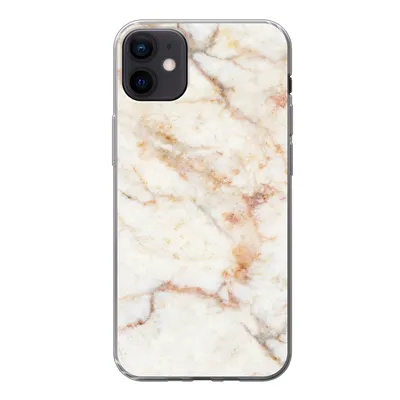 Produktbild von MuchoWow® Handyhülle Schutzhülle Hülle für iPhone 12 mini Marmor - Braun - Luxus Silikon Softcase Handy Hülle - Bild