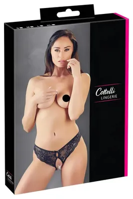 Productafbeelding van Cottelli LINGERIE - Topstring, open model, maat L