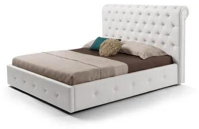 Immagine prodotto di Letto matrimoniale con contenitore Peninsula colore bianco