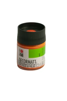 Produktbild von Decormatt Acyrl 50 ml im Glas orange