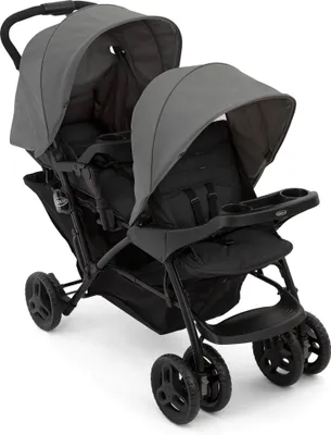 Produktbild von Graco Stadium Duo® Geschwisterwagen, Zwillingswagen ab Geburt bis ca. 3 Jahre (0-15 kg), Titanium