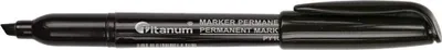 Zdjęcie produktu dla Marker permanentny czarny 1 – 4,2 mm ścięta końcówka Titanum 6704