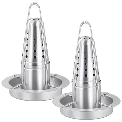 Image de Support pour poulet en acier inoxydable, pour des résultats de grillade parfaits