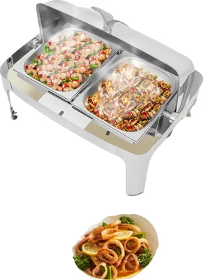 Immagine prodotto di Scaldavivande, acciaio inox 201, 64*44 cm, capacità vasca 9 l, portata 100 kg, indipendente