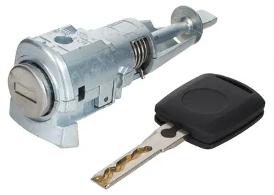 Für Skoda Octavia II 1Z 2004- Türschloss Schließzylinder VORNE LINKS + Schlüssel in der Farbe von GOLDCAR