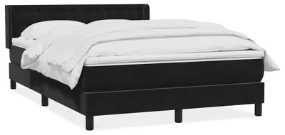 Obrázek produktu pro vidaXL Skříňová postel s matrací černá 160x210 cm sametová