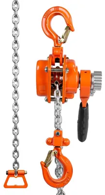Zdjęcie produktu dla Mini wciągarka łańcuchowa - ręczny lewarek z mechanizmem samohamującym - udźwig 0,25 t / 250 kg - wysokość podnoszenia 1,4 m - łańcuch stalowy G80 - kolor oliwkowy