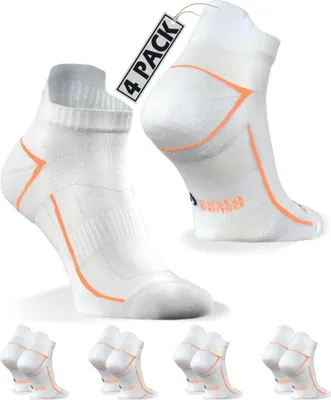 Produktbild von Sesto Senso Sportsocken Quarter Unisex Zum Laufen Orange Größe 43-46 - 4er-Pack