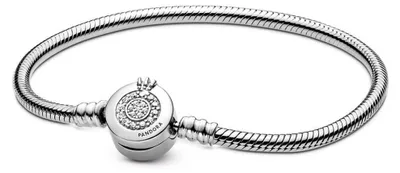 Image de Bague Pandora 198863C01 pour femme, carrée, avec motif rayonnant étincelant, argent, taille 60