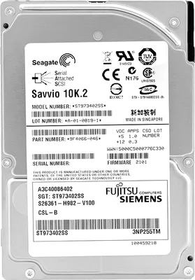 Produktbild von Festplatte Fujitsu ST973402SS 73GB 10000 RPM SAS 2.5'' Zoll A3C40086402