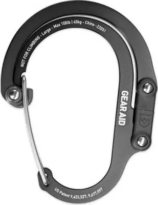 Immagine prodotto di Gear Aid Heroclip Moschettone Argento L Argento L