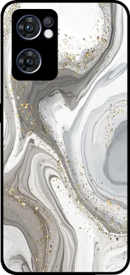 Produktbild von Smartphonica Telefon Fall geeignet für Oppo Find X5 Lite mit Marmor-Druck - TPU zurück Abdeckung Fall Marmor-Design - Silber