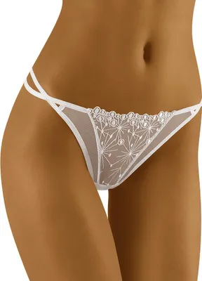 Obrázok produktu pre Wol-Bar Maracca white L Tanga nohavičky