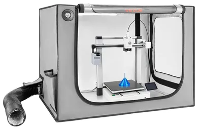 Obrázek produktu pro VEVOR 3D tiskárna kryt tiskárna stan (80x58x58 cm), prachotěsný a vodotěsný ochranný kryt s konstantní teplotou a LED osvětlením a ventilací, kompatibilní s Bambu Lab A1 Combo Grey