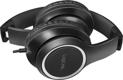 Obrázek produktu pro LogiLink HS0053 LogiLink stereofonní sluchátka s mikrofonem, vysoká kvalita, černá