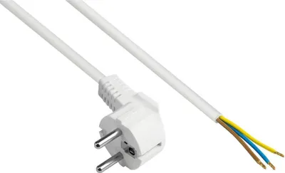 Produktbild von Netzkabel Schutzkontakt Stecker E+F, 2 m, 0,75 mm²