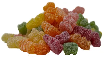 Obrázek produktu pro Ovocní gumoví medvídci extra kyselí medvídci v kyselé cukrové polevě 175g