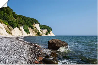 Produktbild von ARTland Poster Kreidefelsen an der Küste der Ostsee II Größe: 60x40 cm