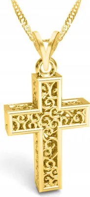 Produktbild von Goldkette mit Kreuz Kreuz Kreuz Kreuz SILBER 925