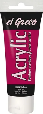 Produktbild von KREUL el Greco Acrylic Weinrot 75 ml Tube
