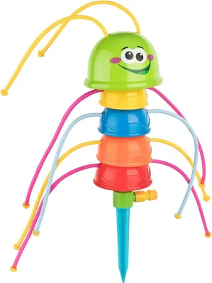 Produktbild von Wassersprinkler Kinder Raupe Splashing Sven, Wasserspielzeug für den Gartenschlauch Sprinkler Höhe ca. 36 cm inkl. Erdspieß