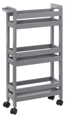 Produktbild von 5FIVE SIMPLY SMART BASIC Schrank auf Rollen grau 40x15x75 cm