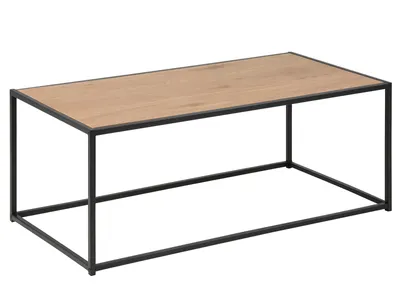 Image de Couchtisch >Carney< in Wildeiche aus Metall - 100x40x50cm (BxHxT)