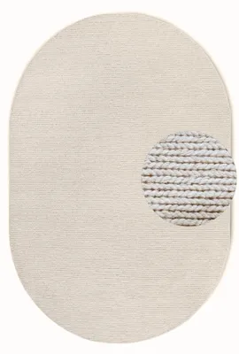 Produktbild von Villeroy & Boch Wollteppich Oval Francois, Creme, handgewebt & modern