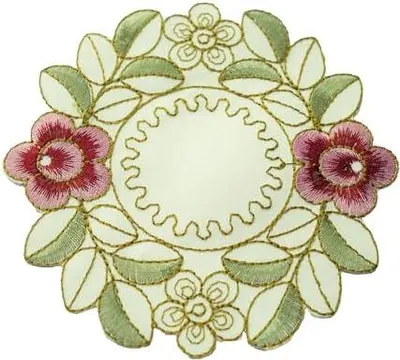Produktbild von 2 Stück Retro Spitze Tischsets,Boho Dekor Makramee Untersetzer,Bestickt Wohn- und Tischdekoration