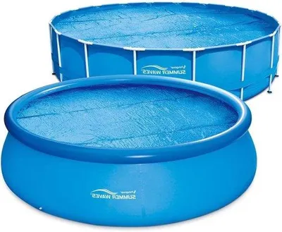 Immagine prodotto di Copertura solare per piscina - Riscaldamento per piscina - Riscaldamento della piscina - Resistente all'acqua clorata - Ø 549 mm - Blu