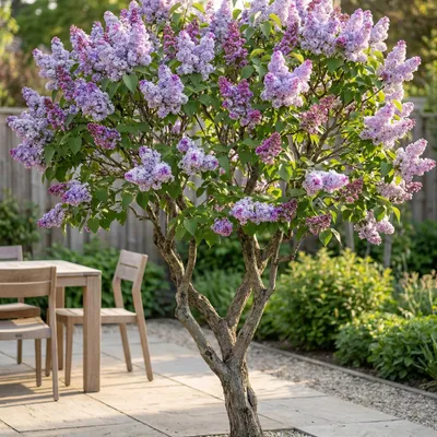 Zdjęcie produktu dla Bzu pospolitego (Syringa vulgaris) odmiany Michel Buchner, 45 cm, mrozoodporny, w kolorze od różowego do purpurowego, pachnący