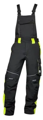 Immagine prodotto di Pantaloni ARDON®NEON WINTER, pantaloni da lavoro, nero/giallo, taglia 3XL