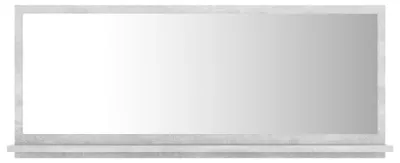 Immagine prodotto di vidaXL Specchio da bagno Grigio cemento 90x10,5x37 cm Materiale ligneo