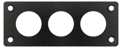 Produktbild von ProRide Drucktasterpanel für 19 mm, 3-Wege, Schwarz für Motorräder