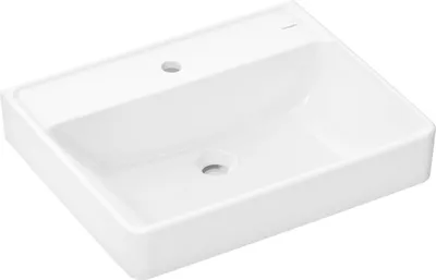 Zdjęcie produktu dla Hansgrohe umywalka Xanuia Q 600x480mm z otworem na baterię bez przelewu, biała SMC, 61150450