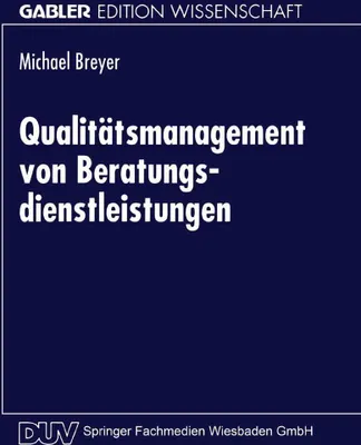 Produktbild von Qualitätsmanagement von Beratungsdienstleistungen