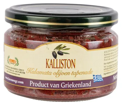Obrázok produktu pre Kalliston Tapenade Kalamata Olives 270g – Jemná stredomorská olivová pasta