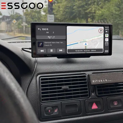 Produktbild von Autoradio Touchscreen 8 1 Zoll mit Wireless CarPlay Android Auto Bluetooth FM AUX GPS Navi Freisprechanlage Musikwiedergabe Mirror Link Display schwarz