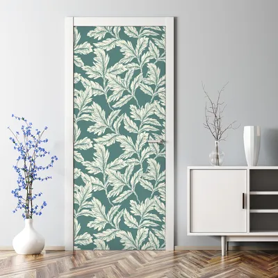 Produktbild von Dekorative Aufkleber Tür Deko selbstklebend Türtato Türposter Blätter Vintage Stil 77 x 200 cm