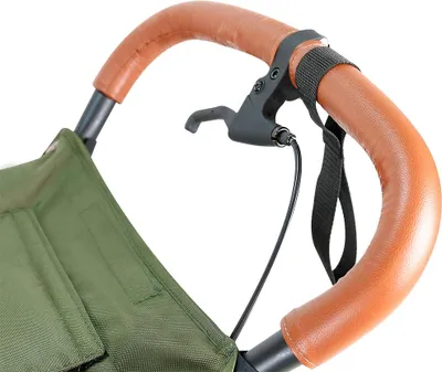Obrázek produktu pro BabyTrold Jogger Buggy Olive s pneumatikami, 8 kg, s ruční brzdou a košíkem