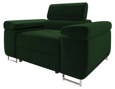 Produktbild von MIRJAN24 Sessel Torezio, Polstersessel mit Einstellbare Kopfstützen, Wohnzimmer, 134x102x70-90 cm (Farbe: Polo 889)