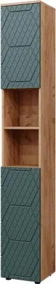 Obrázek produktu pro Koupelnová skříňka  Vicco Irma Zelený/zlatý dub 30 x 192 cm, Model 42853