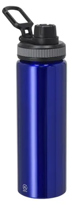 Produktbild von Wasserflasche/getrankeflasche Sportwasserflasche Fitmaster - blau - 800 ml - Aluminium - Schraubvers