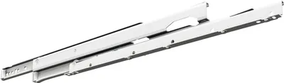 Produktbild von FULTERER FR 6500 Rollschubführung - Vollauszug, Länge 450 mm, weiß pulverbesch.